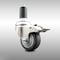Service Caster 3 Inch 316SS Thermoplastic Rubber Swivel 1-3/8 Inch Stem Caster Lock Brake SCC SCC-SS316TTLEX20S314-TPRB-138 - alternate 2
